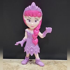 Kinder‎ Surprise Toy ELF Fairy Figure PVC Purple Dress Crown Freckles